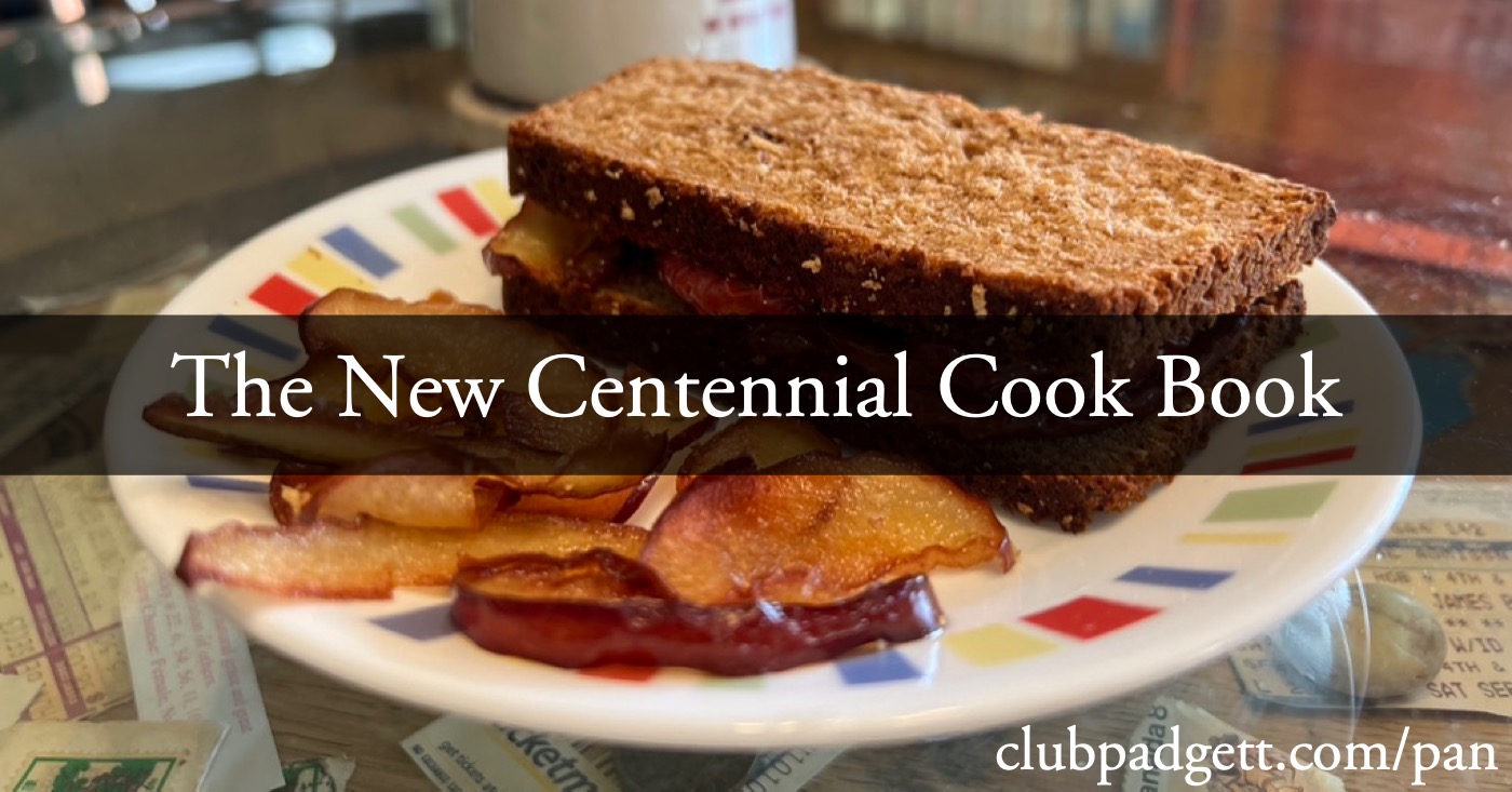 New Centennial Cook Book social media banner