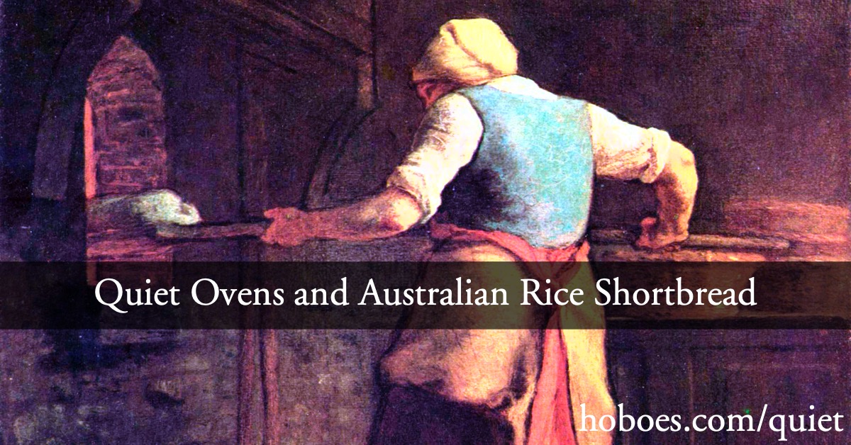 Quiet Ovens and Australian Rice Shortbread social media