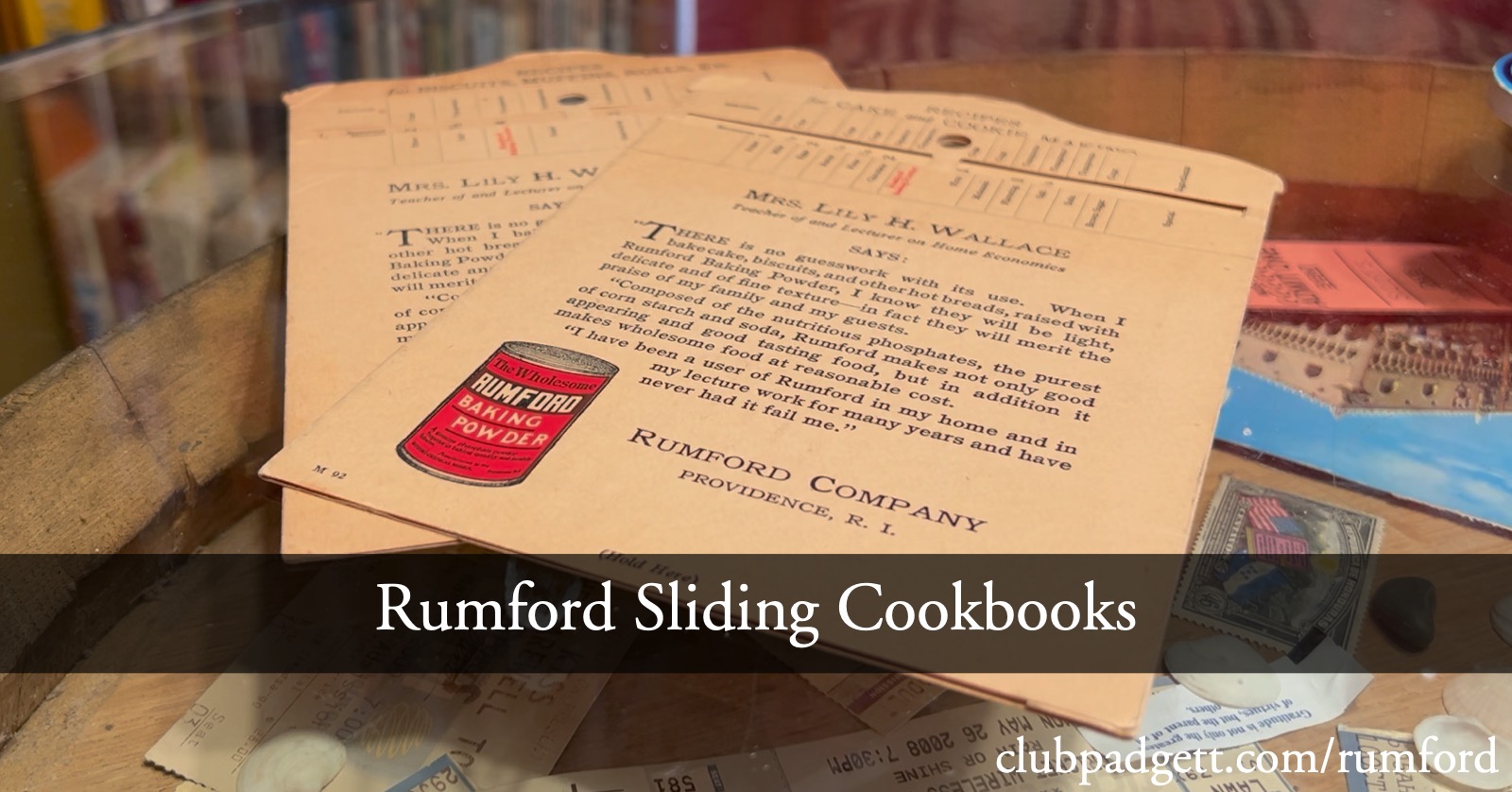 Rumford Sliding Cookbooks social media