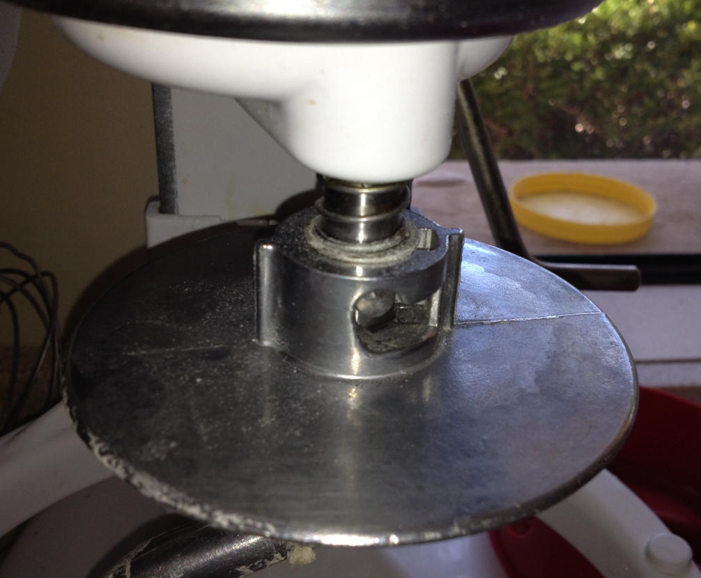 Mimsy: Kitchen-Aid attachment stuck because extends too far