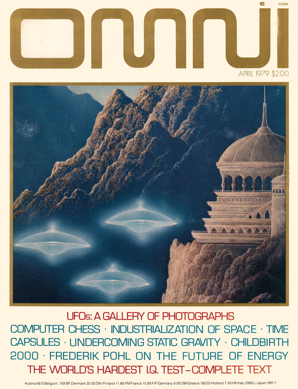 Omni, April 1979: Cover for Omni’s April 1979 issue.; OMNI Magazine; UFOs; Unidentified Flying Objects